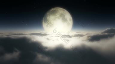 梦想完整的月亮云